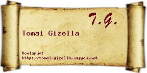 Tomai Gizella névjegykártya